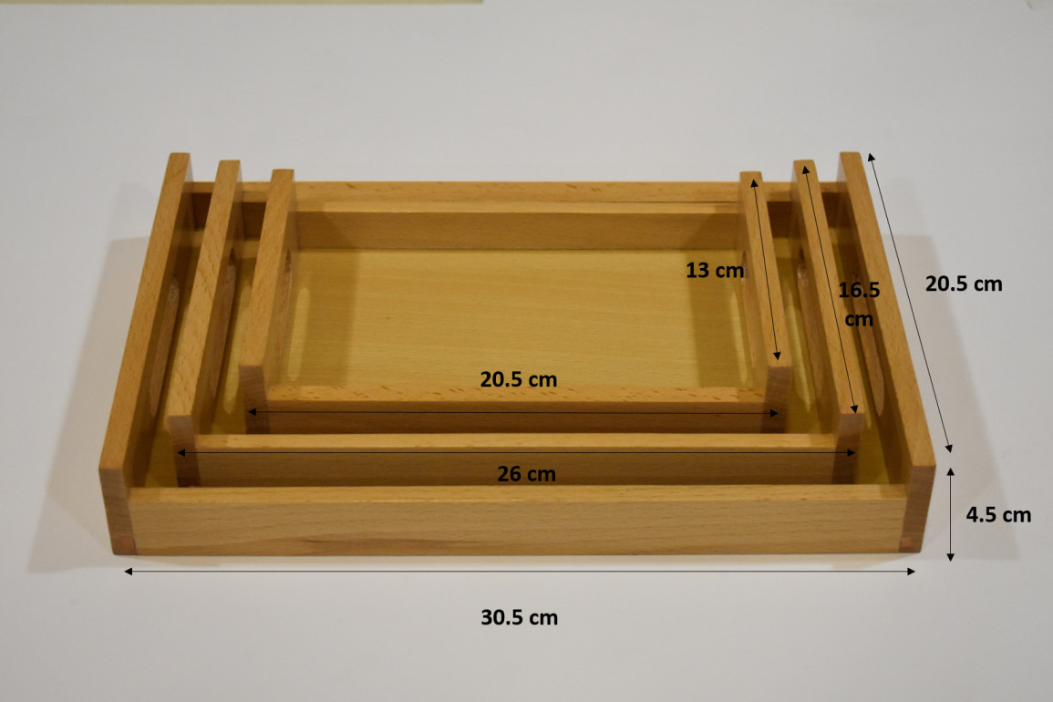 Set of 3 serving tray