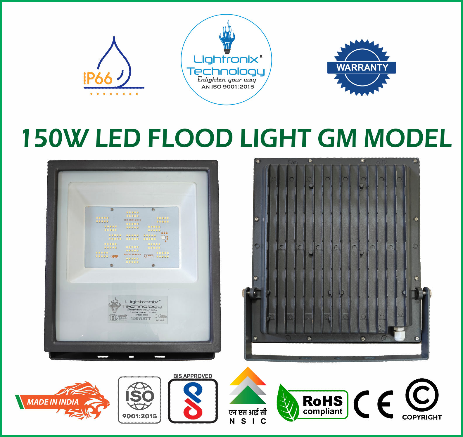 150 WATT LED FLOOD LIGHT GM MODEL