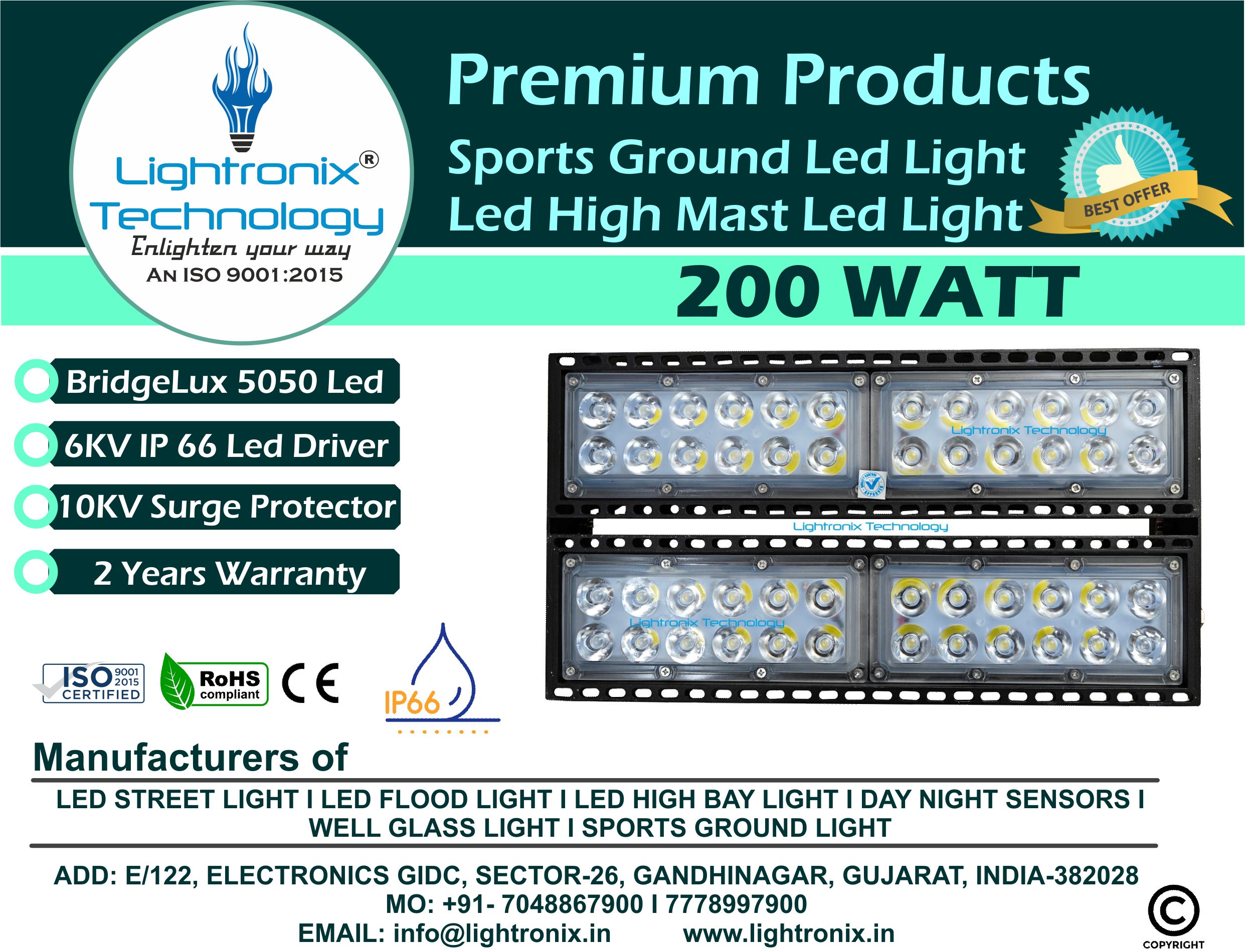 200 WATT SPORTS GROUND LED FLOOD LIGHT