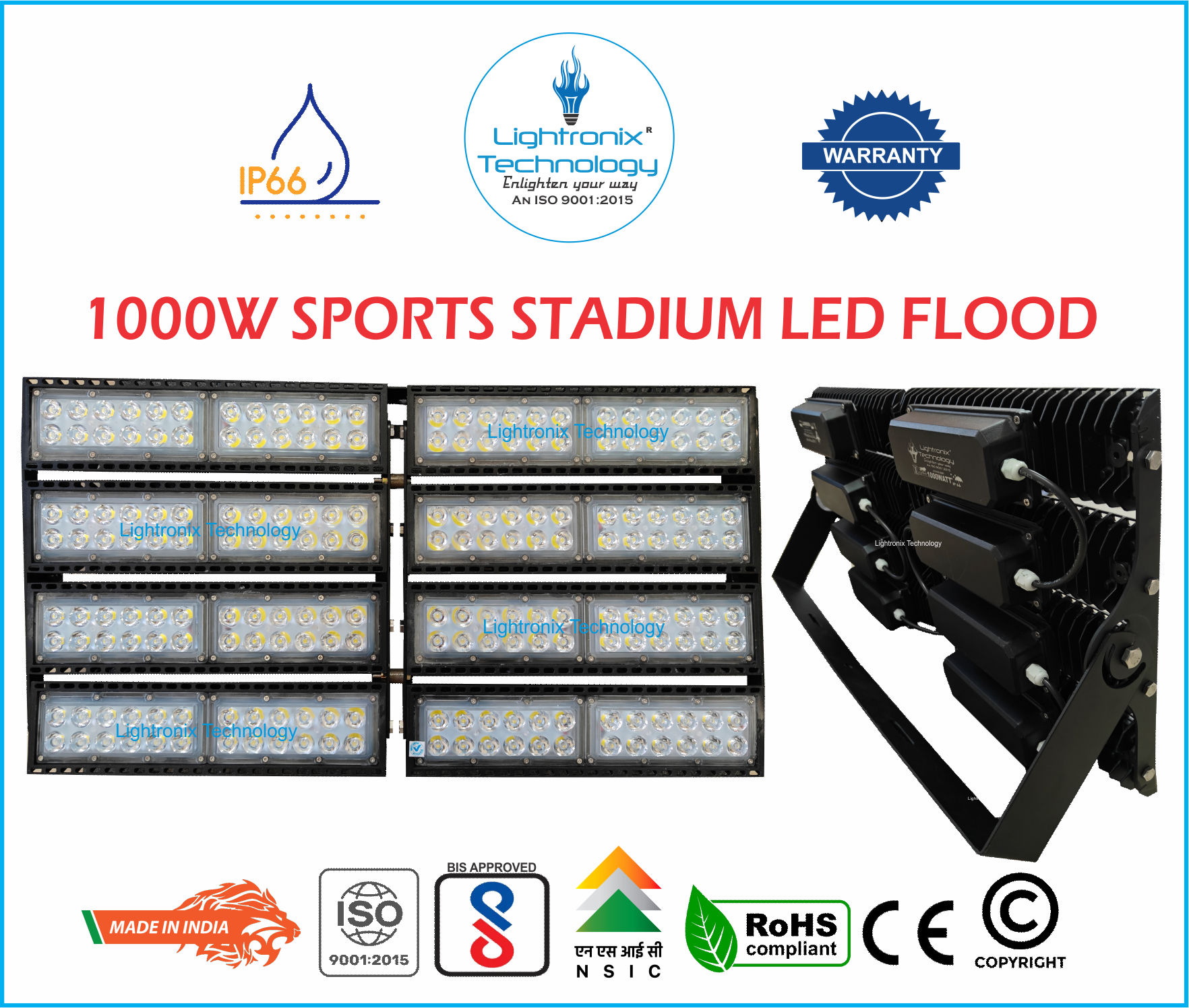 1000 WATT SPORTS GROUND LED FLOOD LIGHT