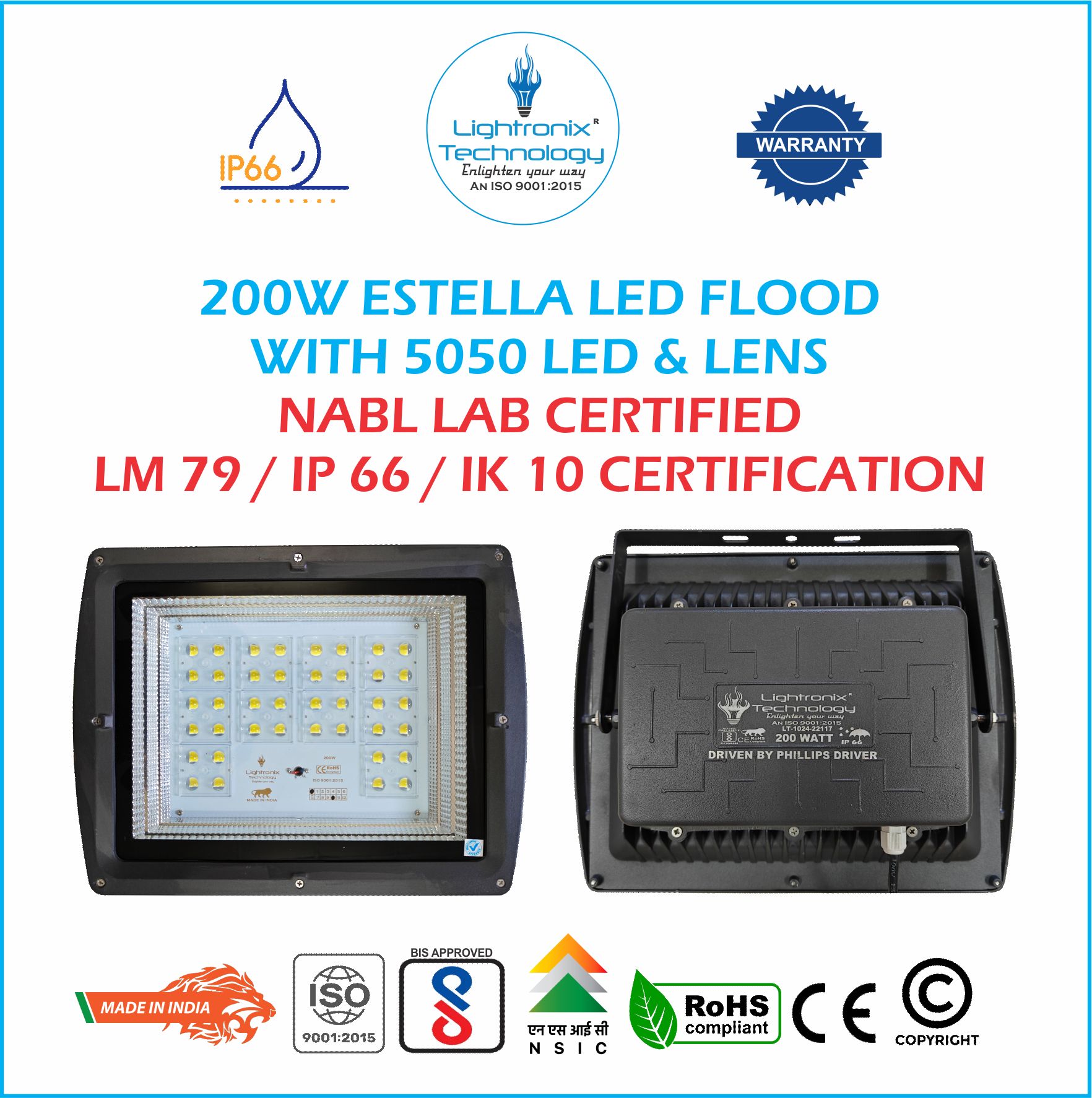 WARM WHITE LED FLOOD LIGHT