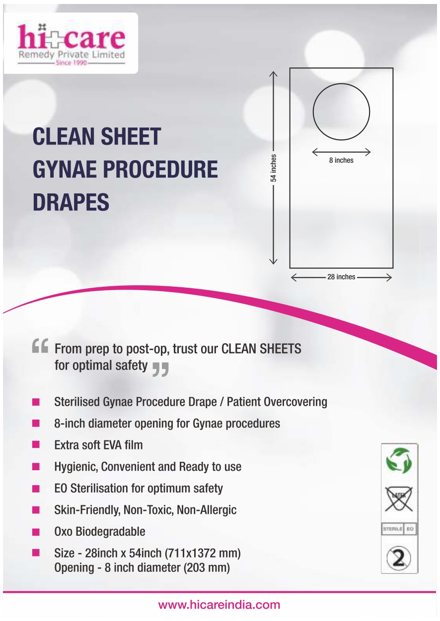 CLEAN SHEET  GYNAE PROCEDURE DRAPES