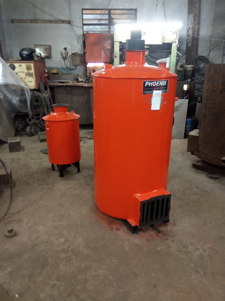 Biomass Water Heater Puff Insulated 250 Litter 