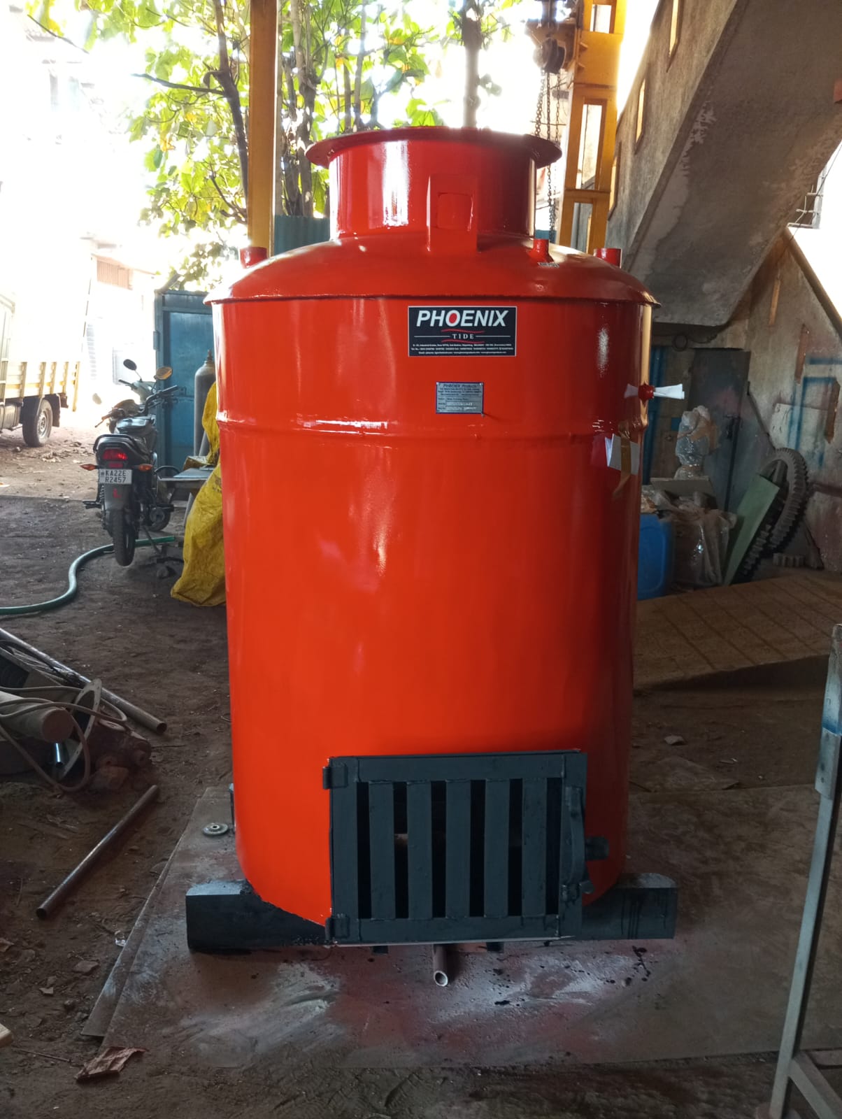 Biomass Water Heater Puff Insulated 1000 Litters 