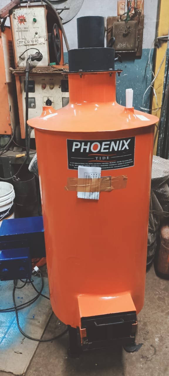 Biomass Water Heater with Electric Coil- 60 Litters 