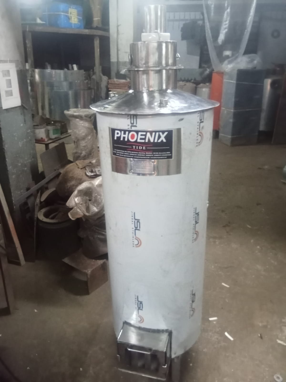 Stainless Steel Biomass Water Heater 60 Litters 