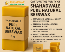SHAHADWALE Pure Natural Beeswax – Premium Quality for Cosmetics, Candles & Ayurveda