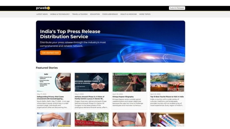 PRWeb Press Release Submission
