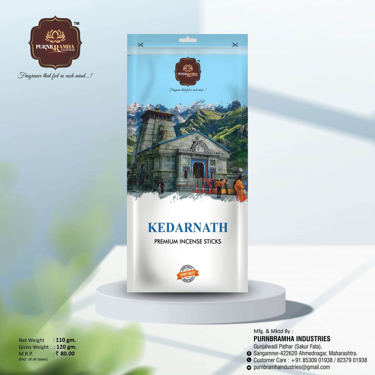 KEDARNATH PREMIUM INCENSE STICKS