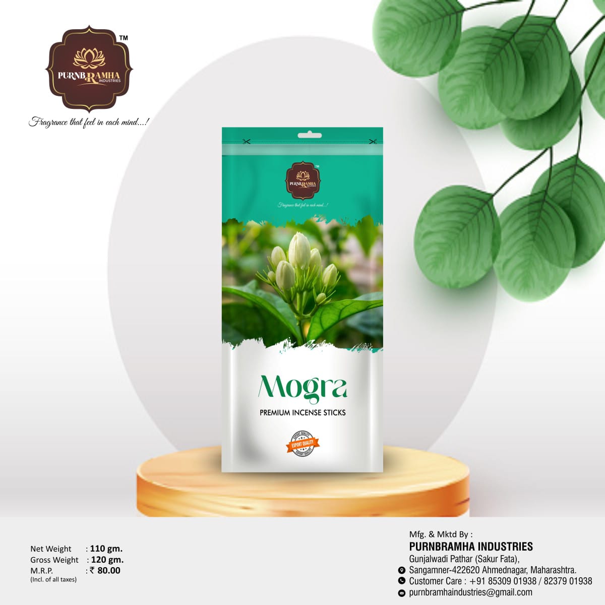 MOGRA PREMIUM INCENSE STICKS