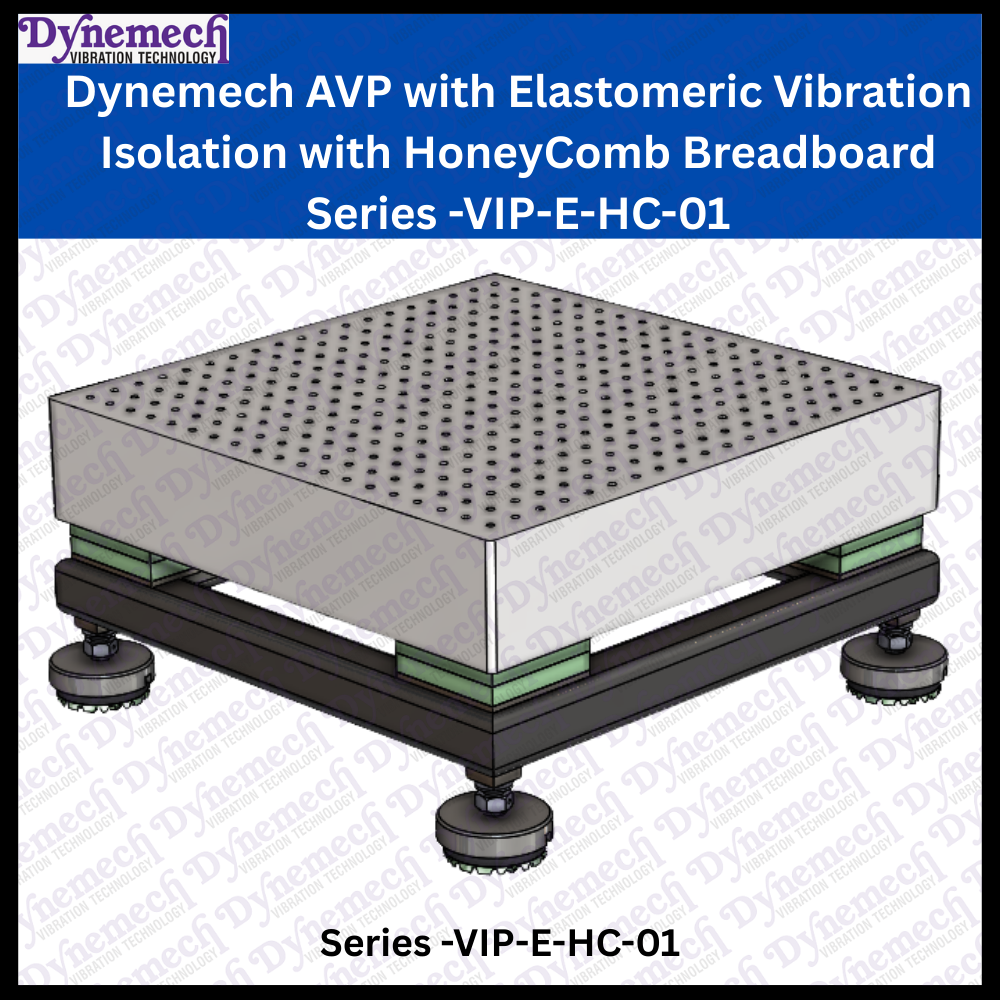 Dynemech AVP with Elastomeric Vibration Isolation with HoneyComb Breadboard Series: VIP-E-HC-01