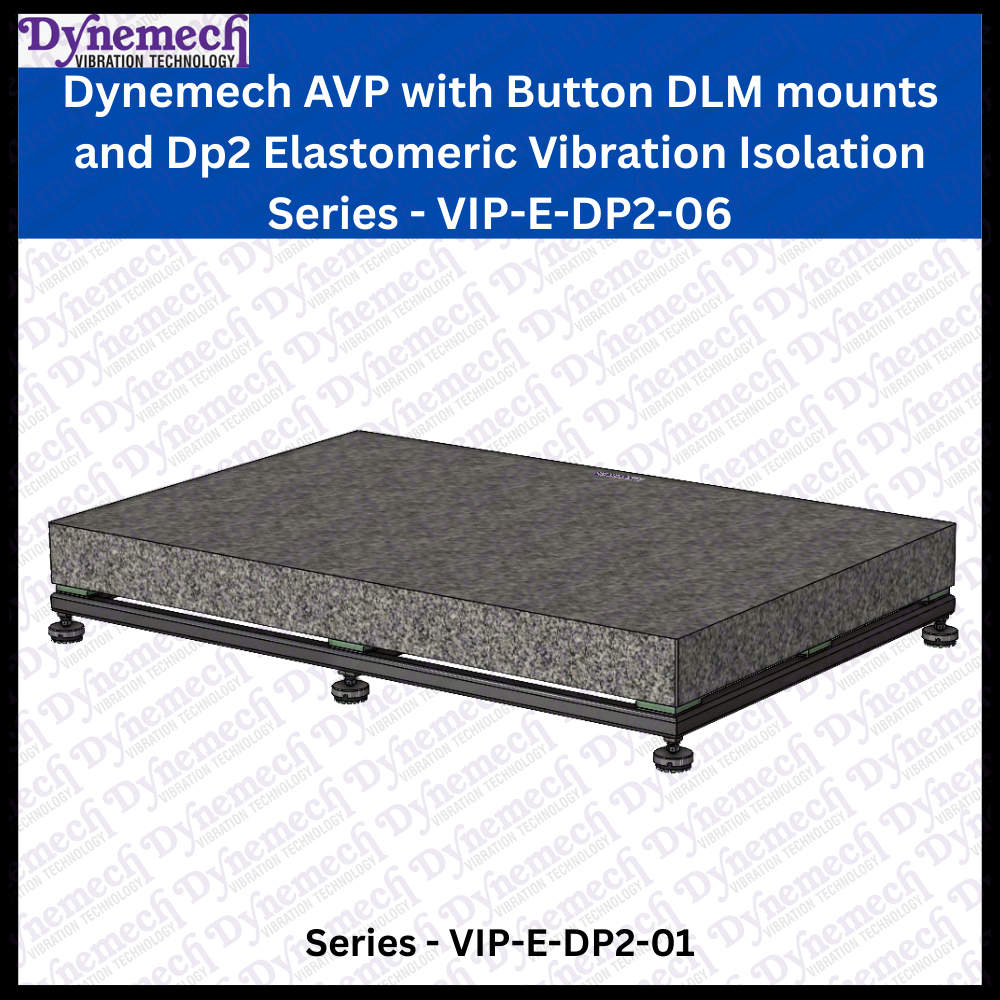 Dynemech AVP with Button DLM mounts and Dp2 Elastomeric Vibration Isolation Series: VIP-E-DP2-06