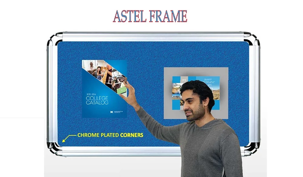 FELT PIN UP BOARD ASTEL FRAME