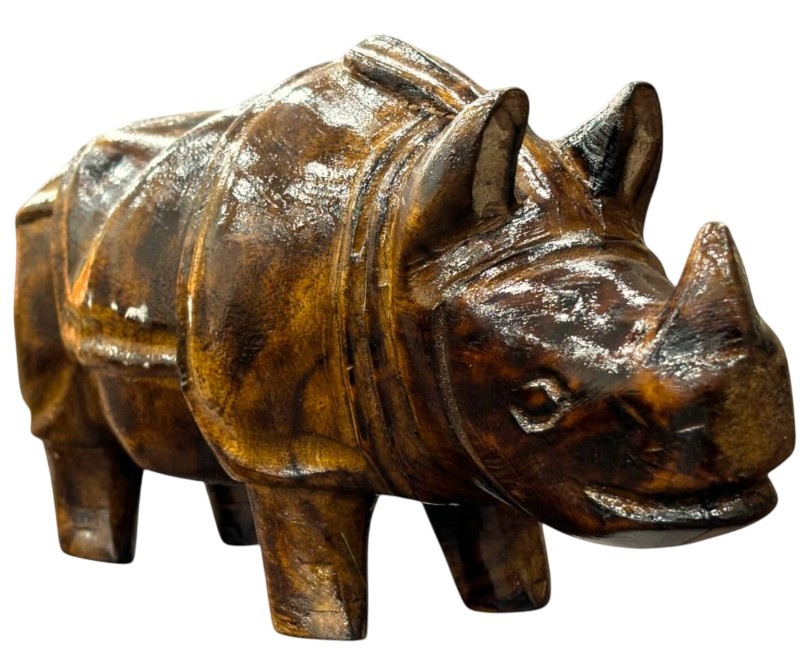 Wooden Rhino