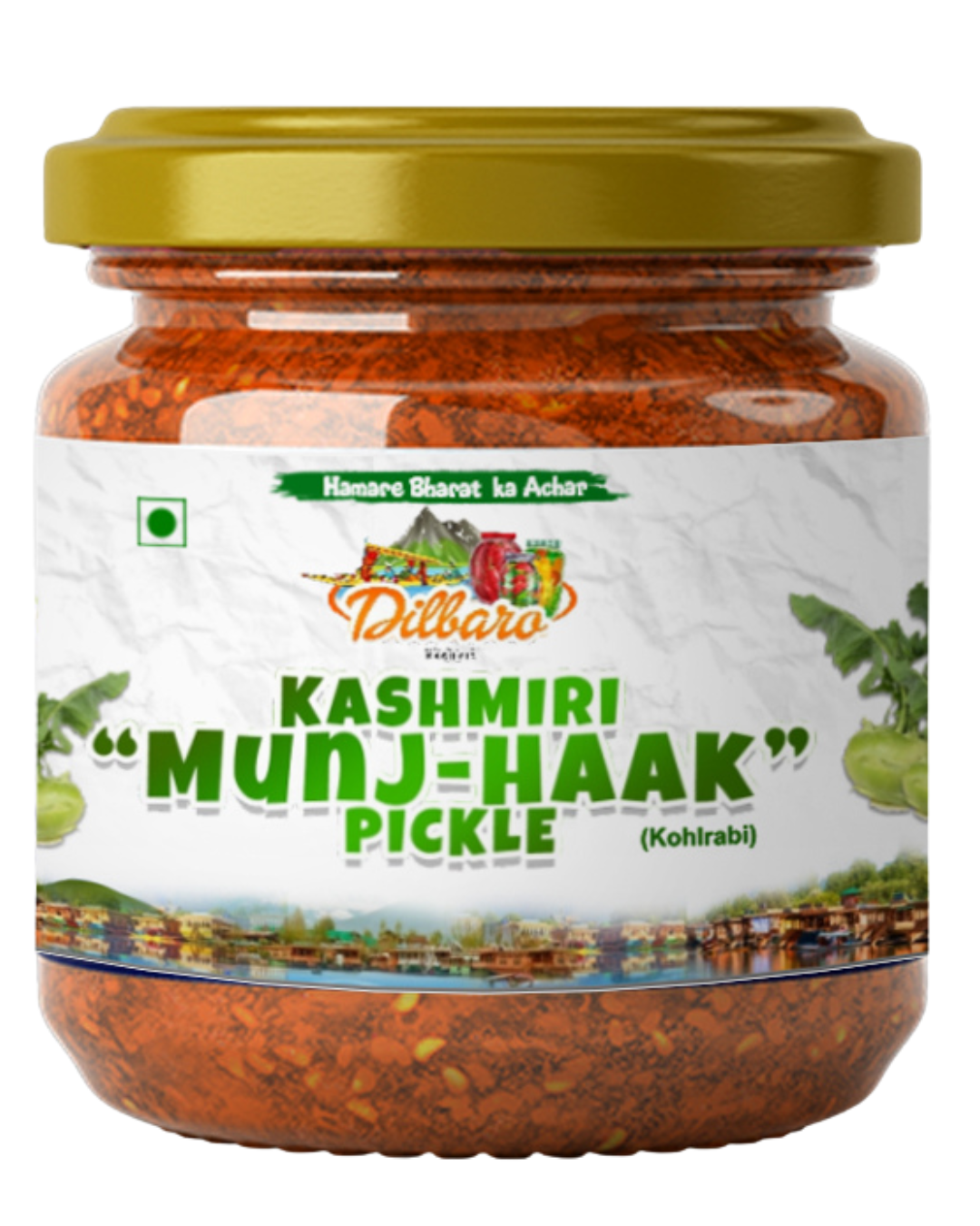 Kashmiri Munj-Haak (Kohlrabi) Pickle – Authentic Kashmiri Recipe | Handmade | Bulk Supply