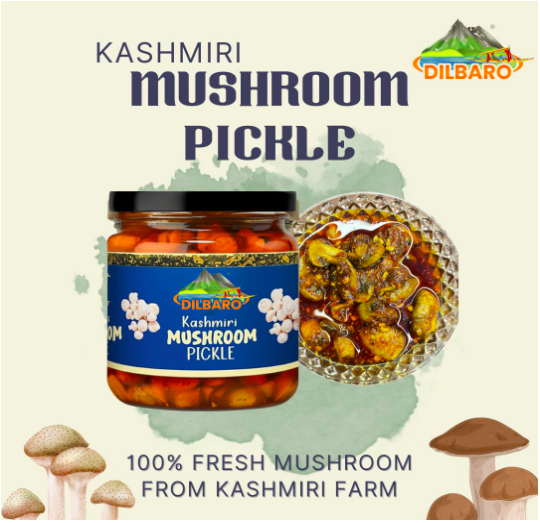 Kashmiri Mushroom Pickle – Authentic Traditional Recipe | Handmade | Bulk Supply