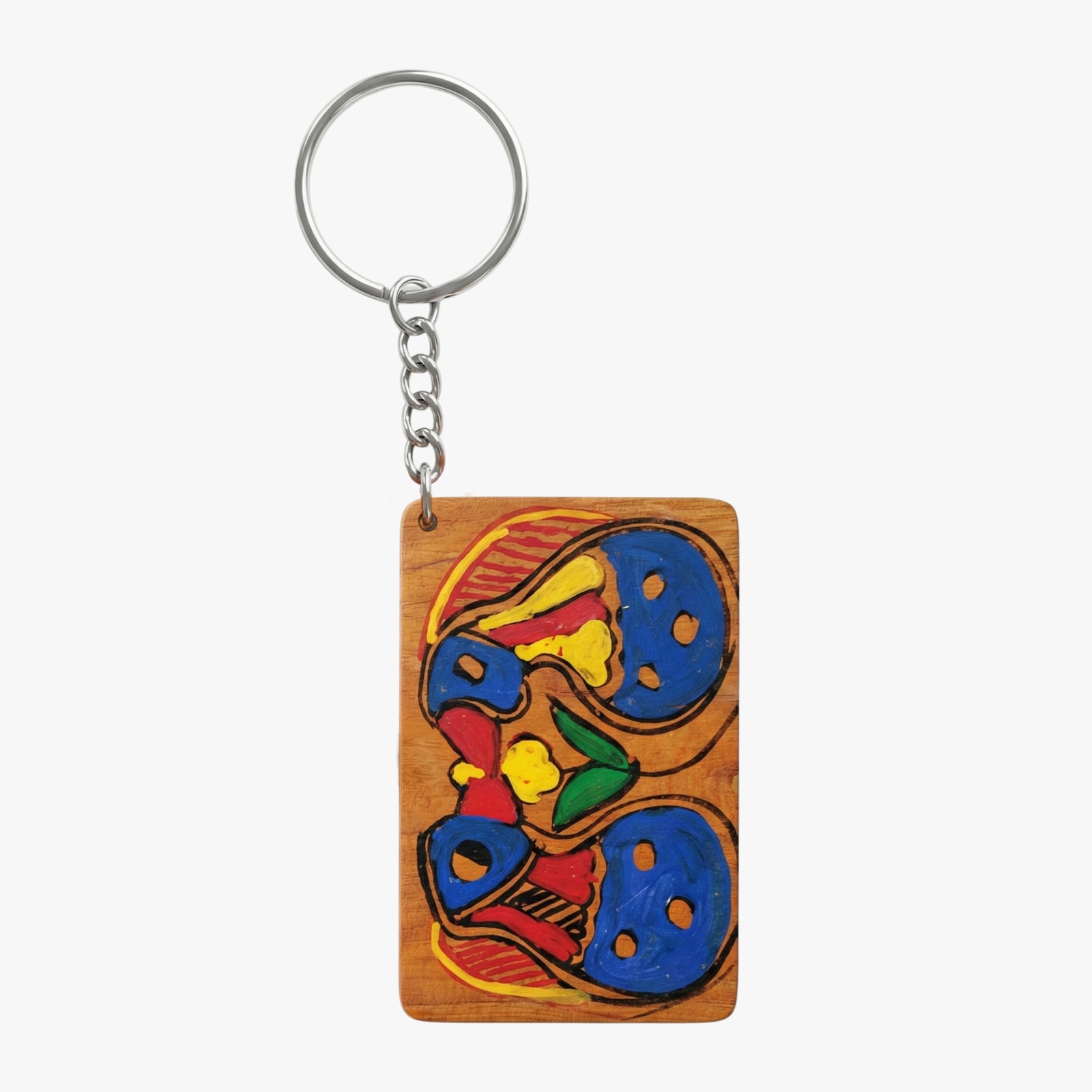 Mithila Art Wooden Keyring