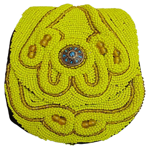 Lemon Yellow Color Beaded Bag Wholesale Bulk Supplier