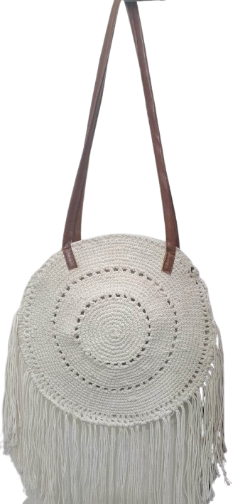 White Round Crochet Bag Wholesale Bulk Supplier & Exporter 