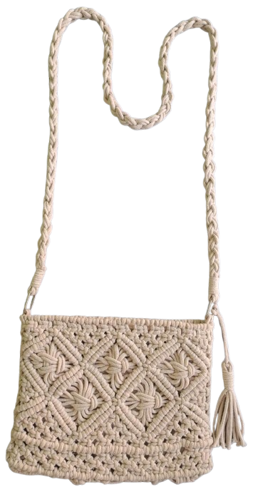 Off White Macrame Crochet Bag Wholesale Bulk Supplier & Exporter 