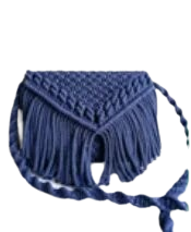 Blue Handmade Crochet Bag Wholesale Bulk Supplier & Exporter 