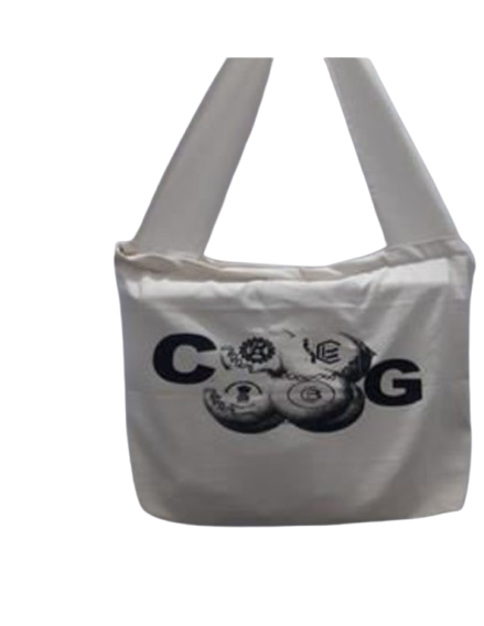 Customize Black Printed White Canvas Bag Wholesale Bulk Exporter & Supplier