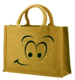 Golden Color Custom Printed Design Jute Multipurpose Handbag Global Markets