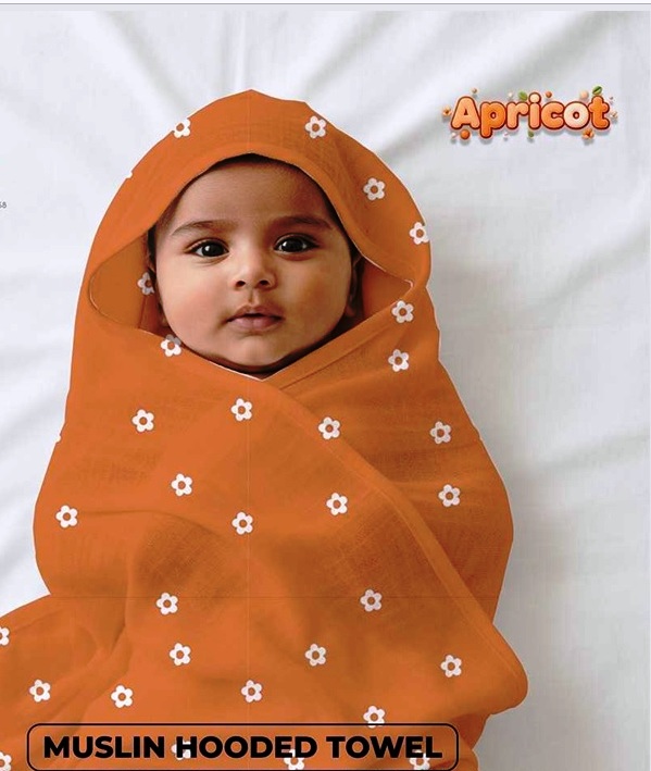 Baby Muslin Hooded Towel