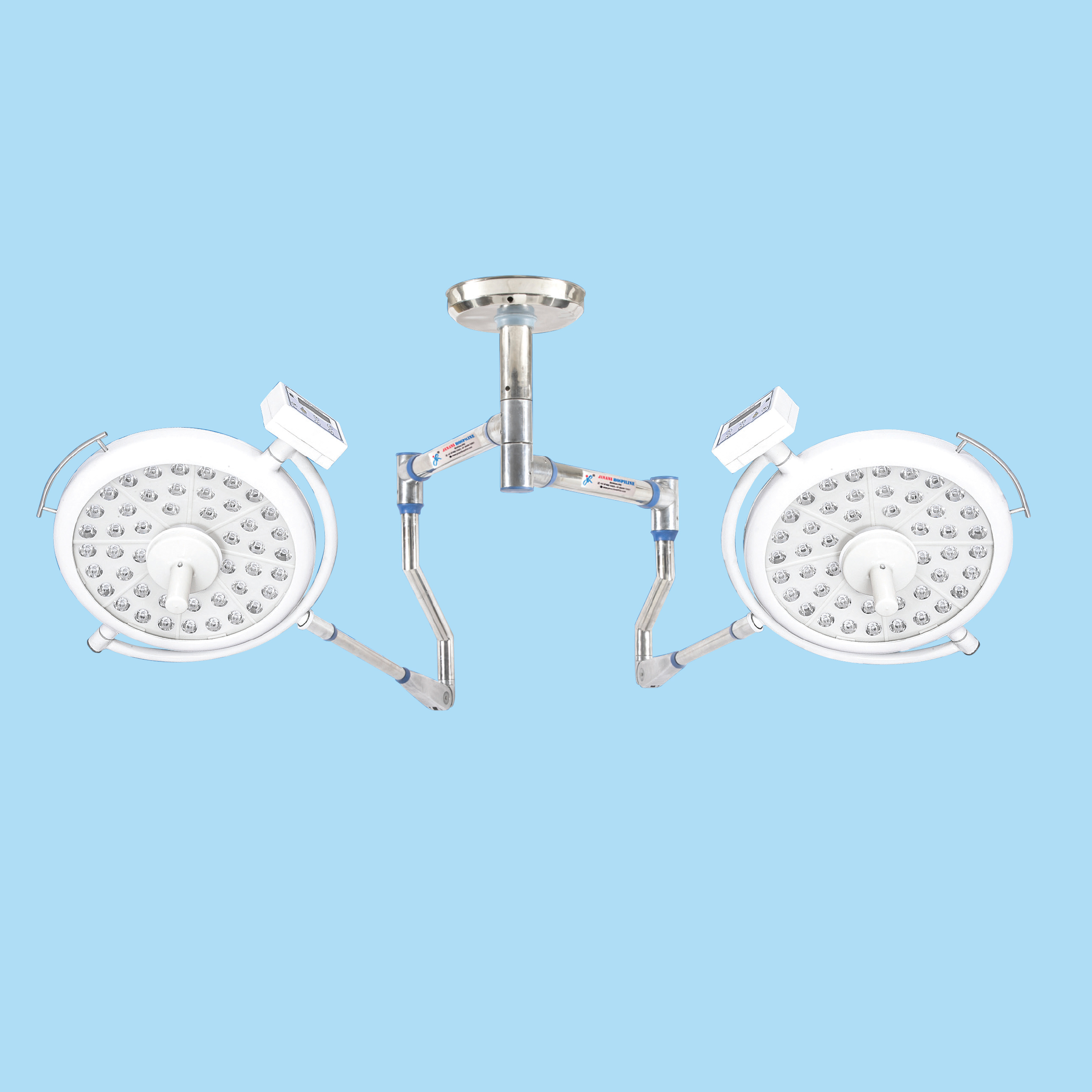 CEILING OT LED LIGHT GLOBAL SERIES 48+48 WITH STANDARD SS ACCESSORIESS