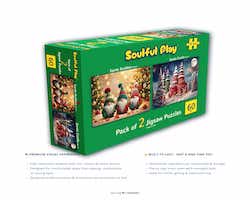 Soulful Play – Kids Jigsaw Puzzle Bundle (Set of 2) | 24 & 36 Pcs | Educational Puzzle Game for Kids Age 4–6 | Thick, Non-Toxic, Eco-Friendly Learning