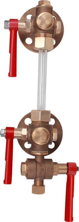 Bronze ELEMS Water Level Gauge Flanged Table-H
