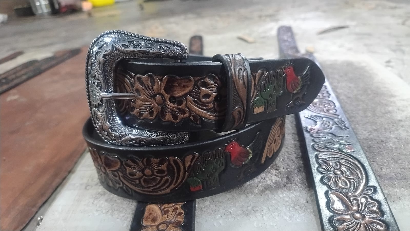 Modern Cut Leather Belt