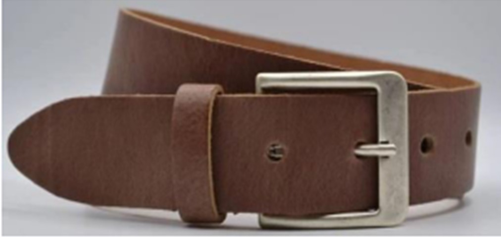 Smooth Edge Leather Belt