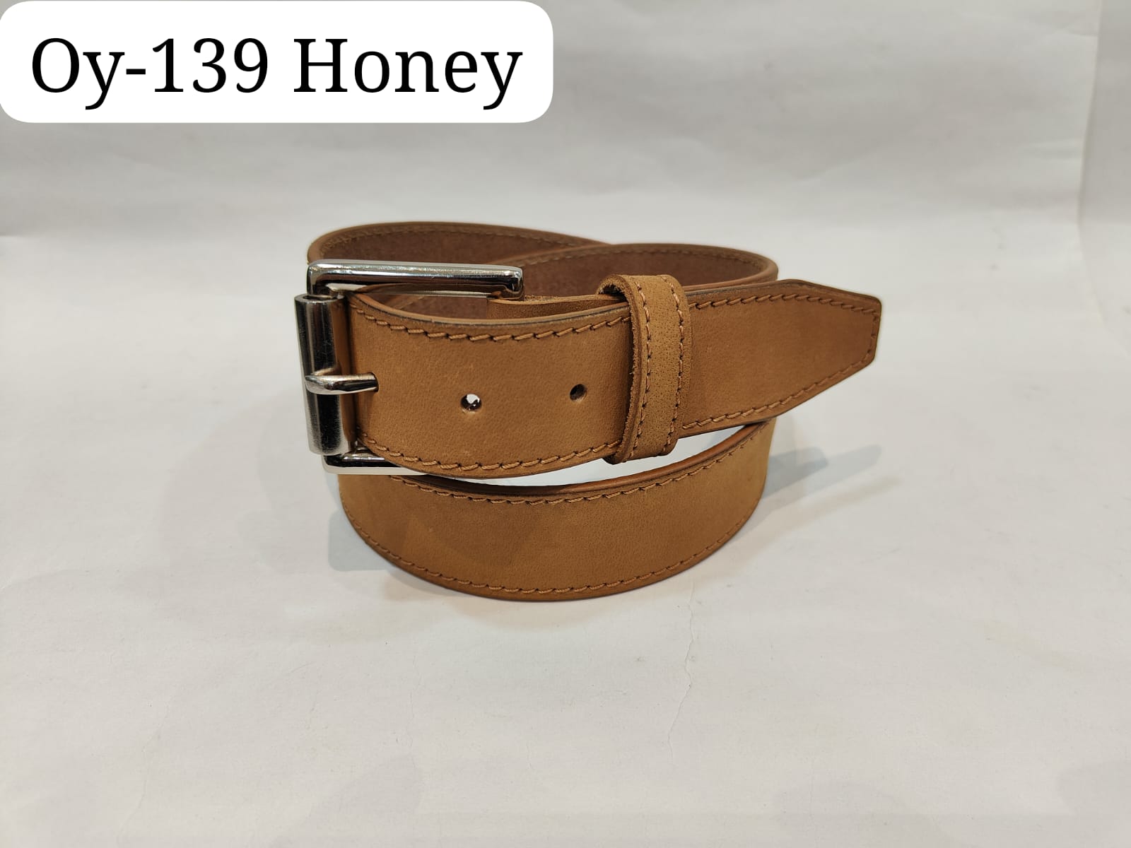 Matte Finish Leather Belt