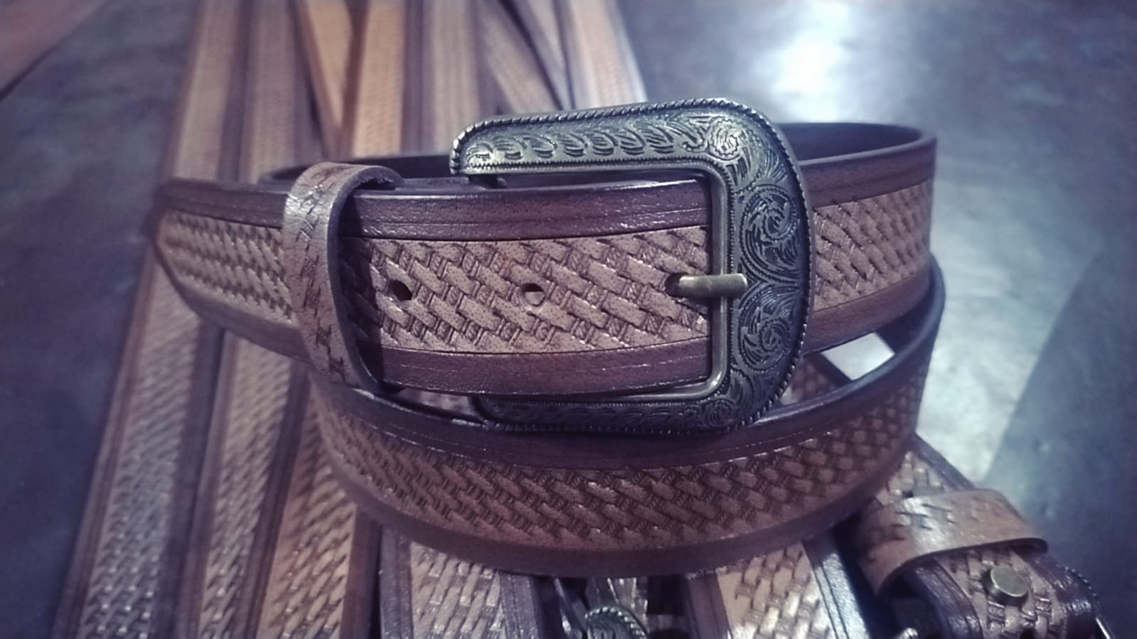 Printed Leather Premium Belt