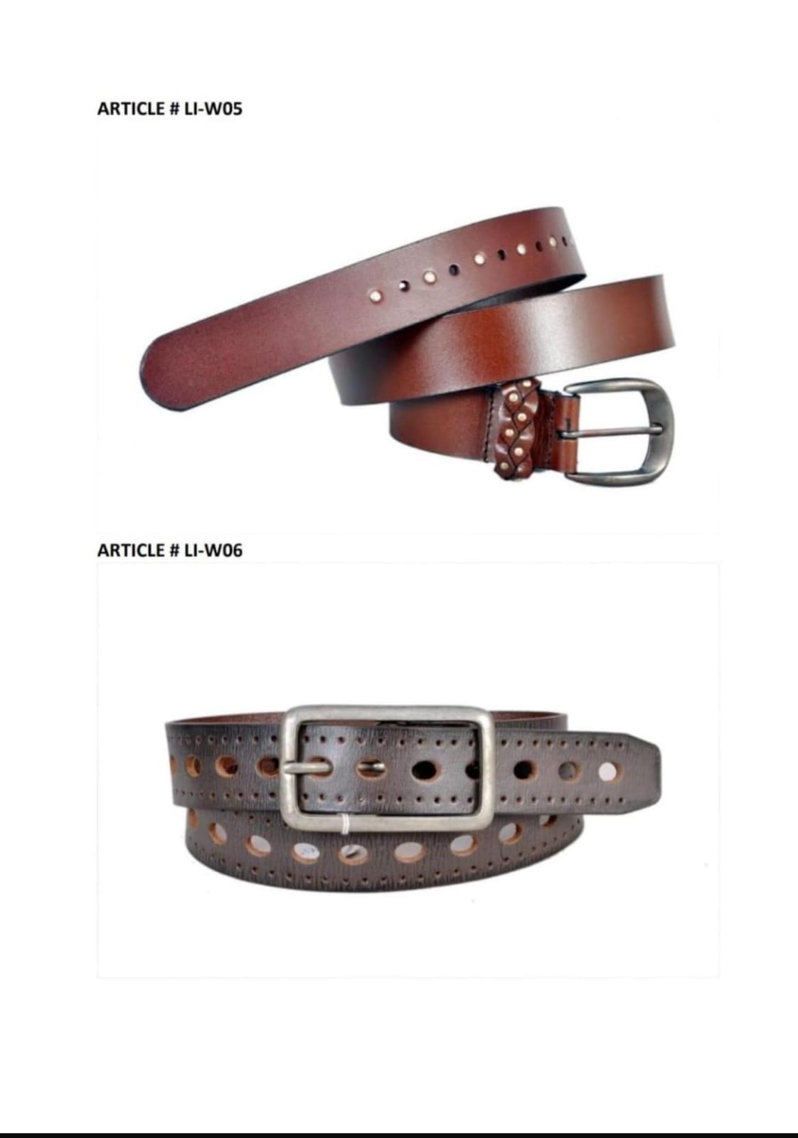 Genuine leather belt 