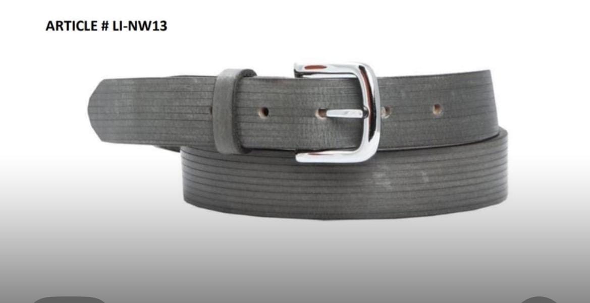 Genuine black leather belt 