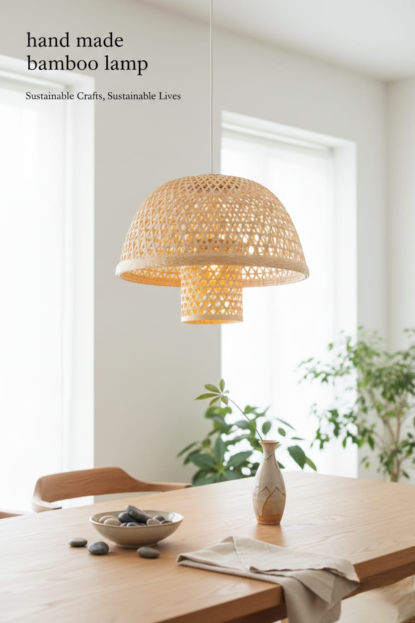 Semi circular hanging lamp