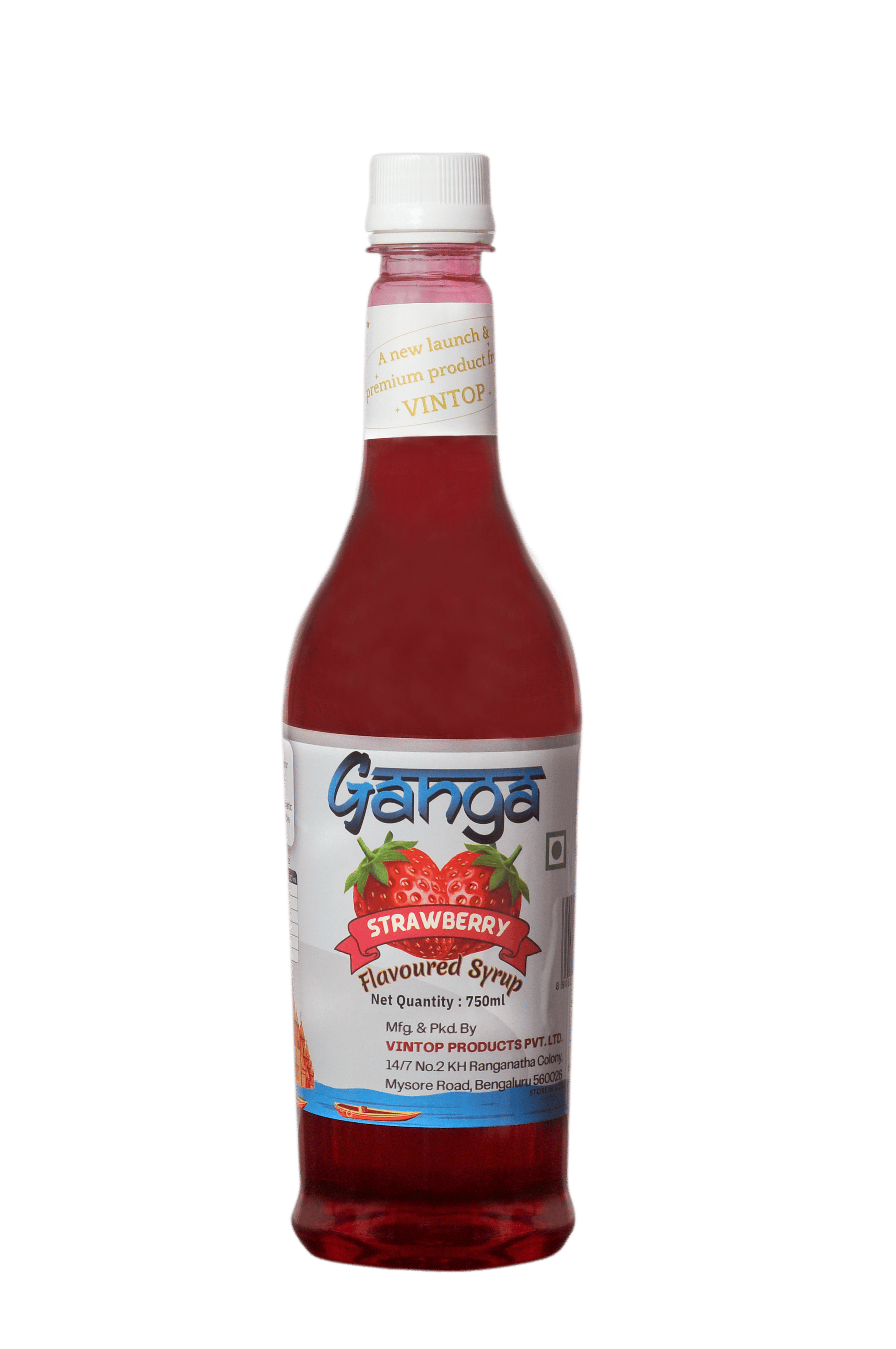Ganga Strawberry Flavoured Syrup