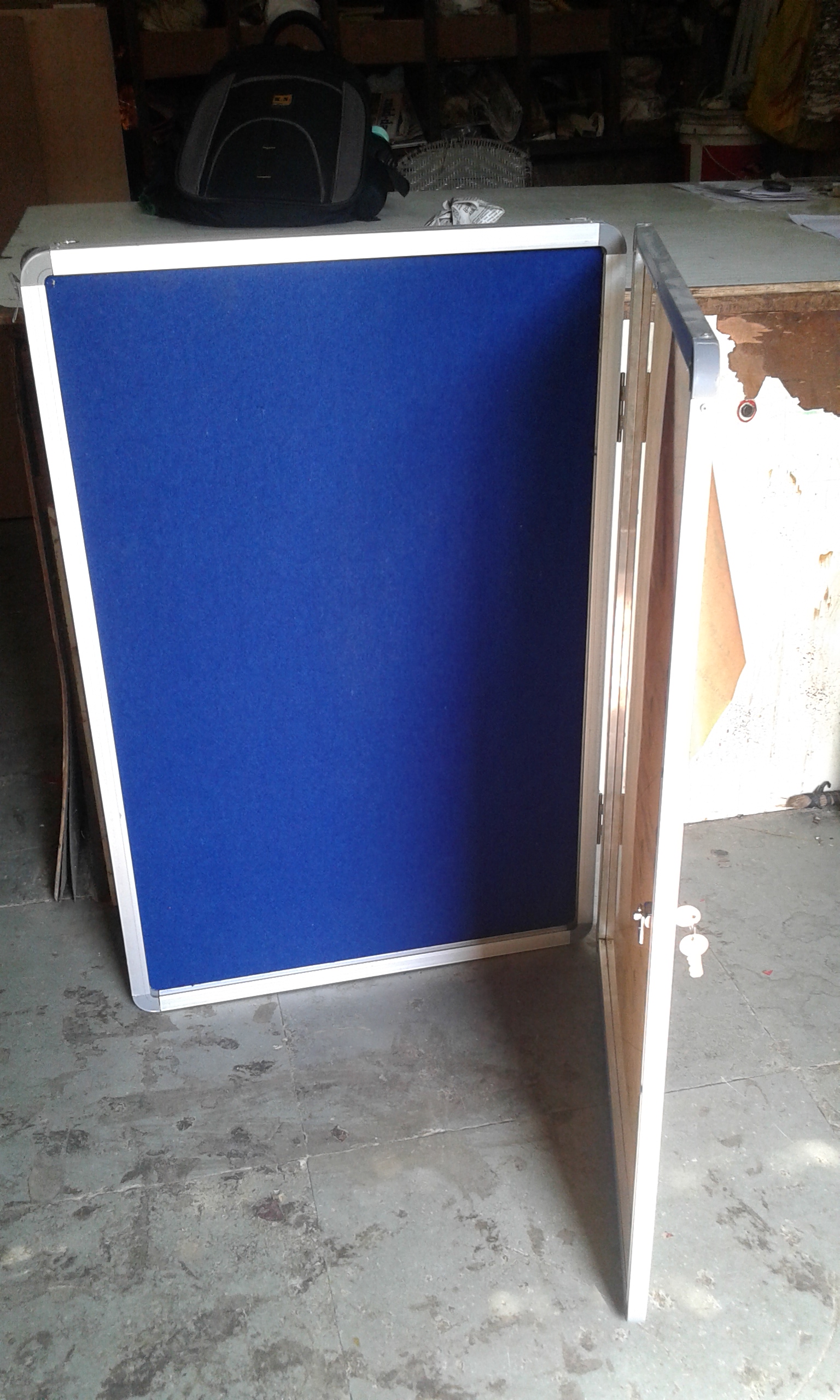 Notice boards with acrylic door cover 