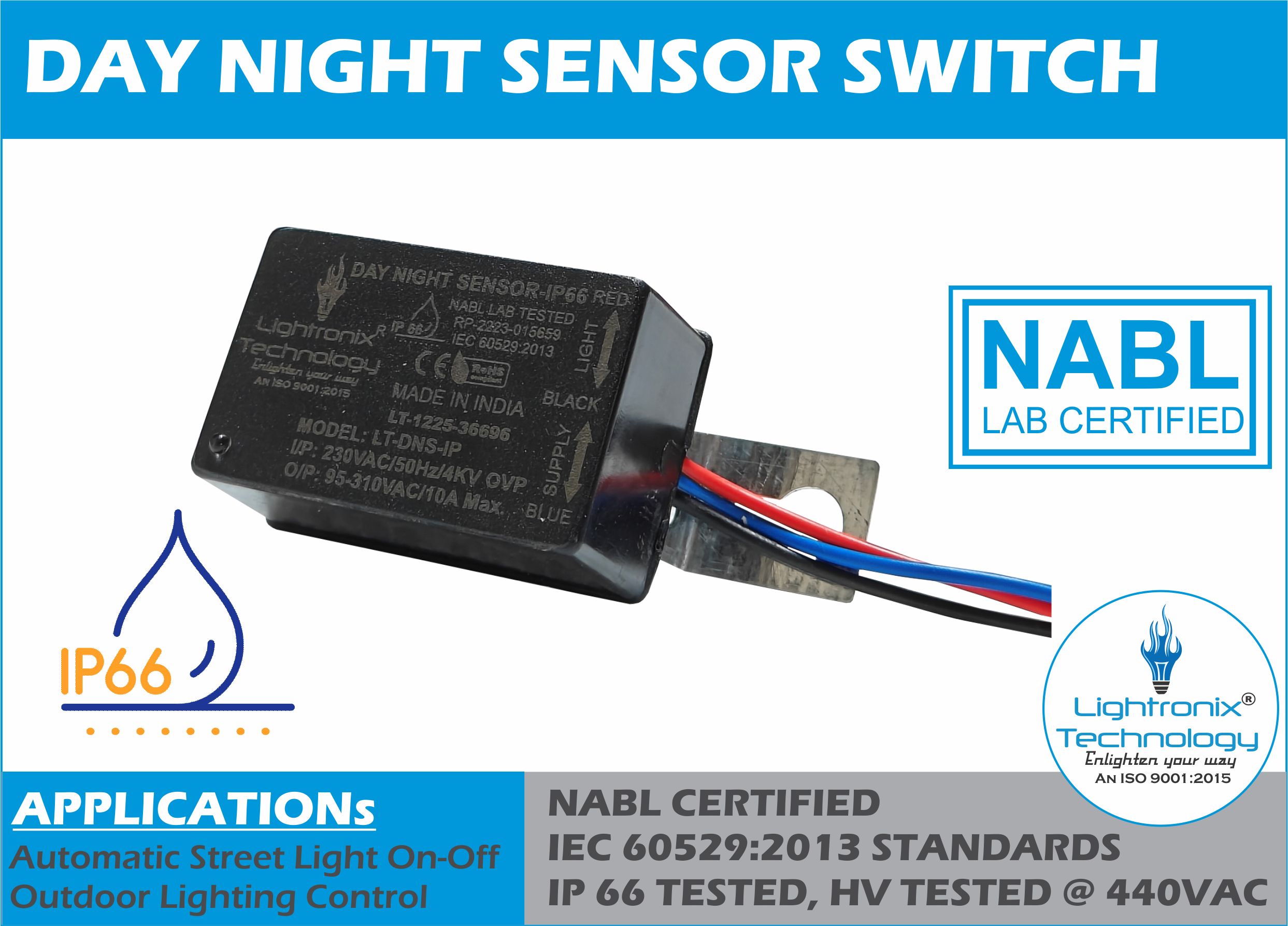 AUTOMATIC ON OFF STREET LIGHT SENSOR