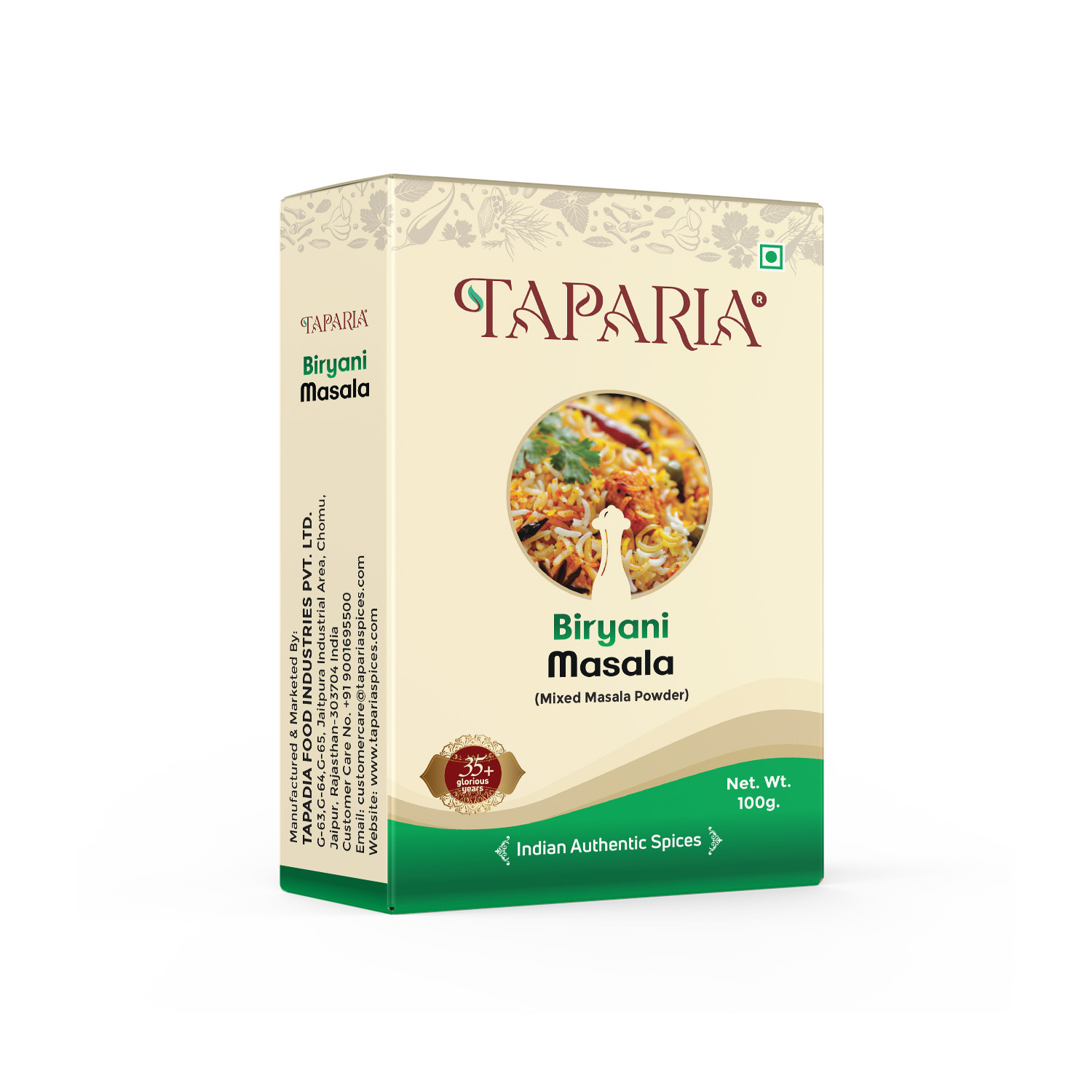 100g Taparia Biryani Masala