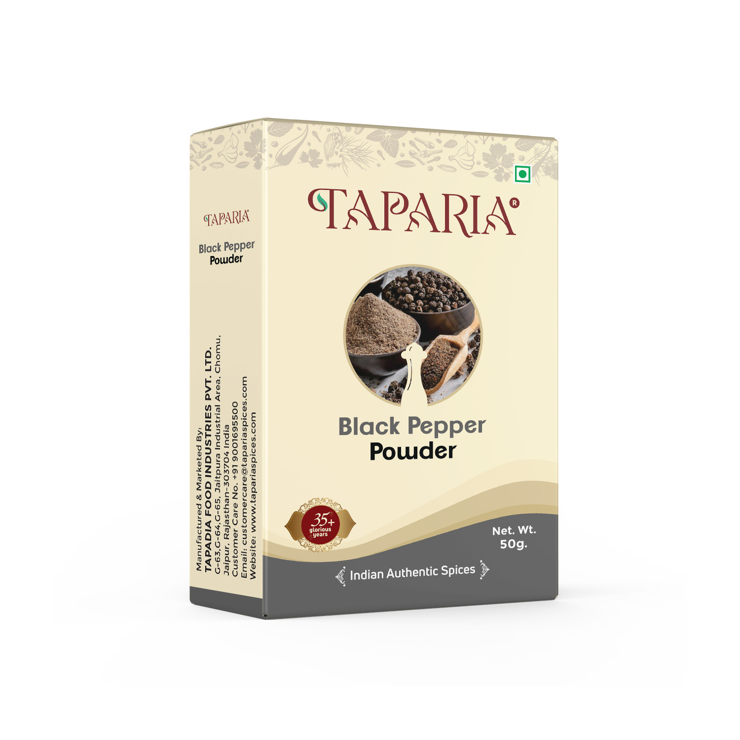 50g Taparia Black Pepper Powder