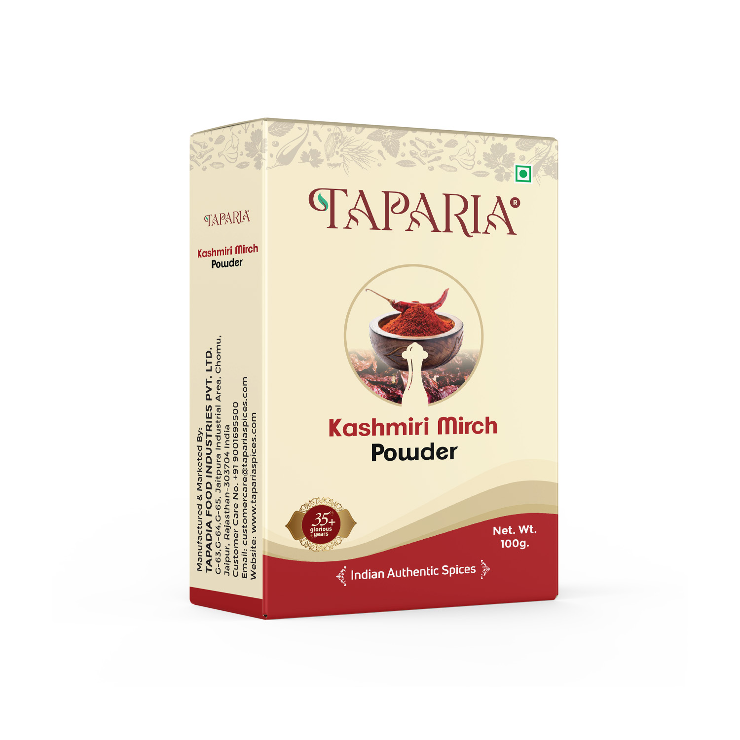 100g Taparia Kashmiri Mirch Powder