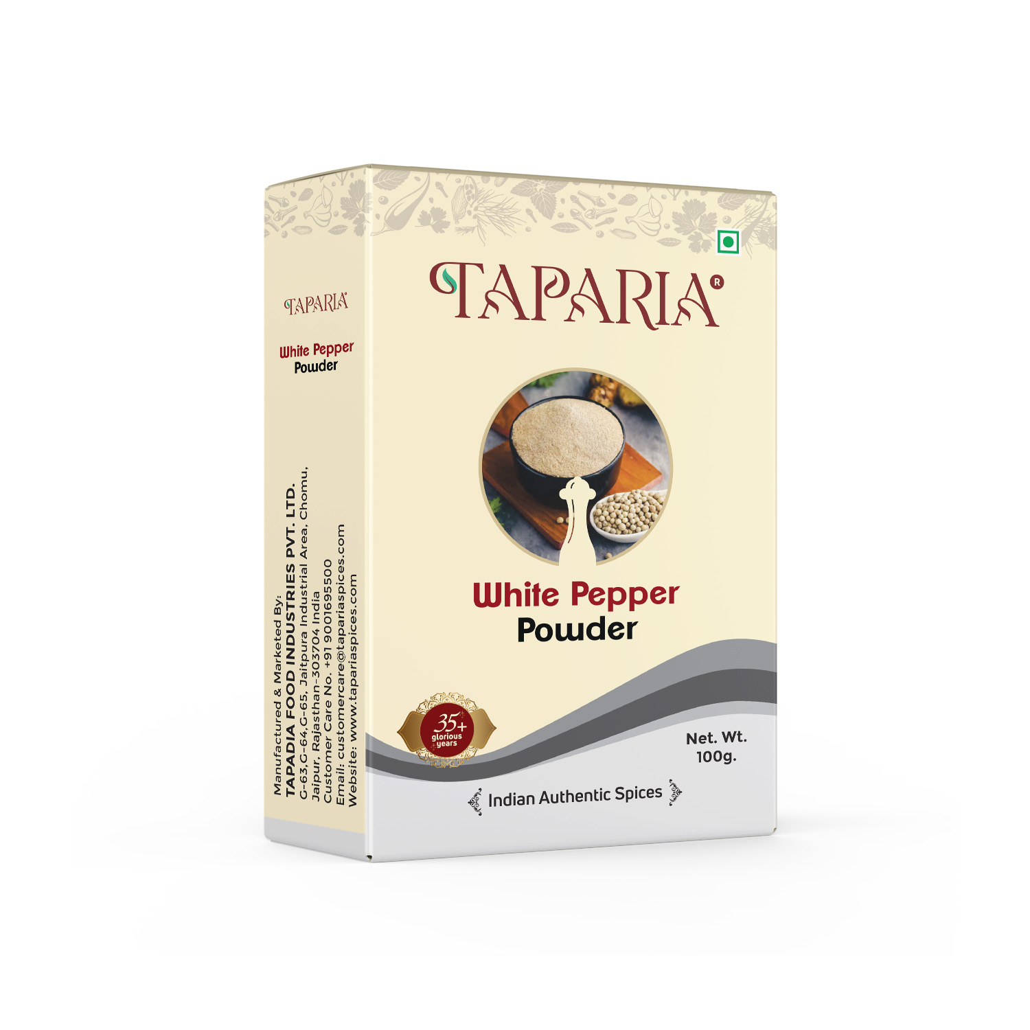 100g Taparia White Pepper Powder
