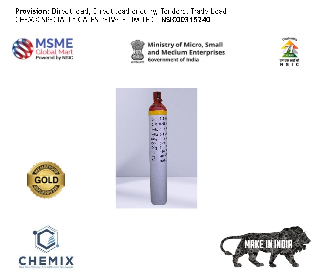 CHEMIX® Calibration Gas Standard for DGA (Dissolve Gas Analysis)