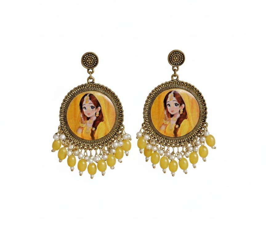 Haldi Special Resin Earrings 