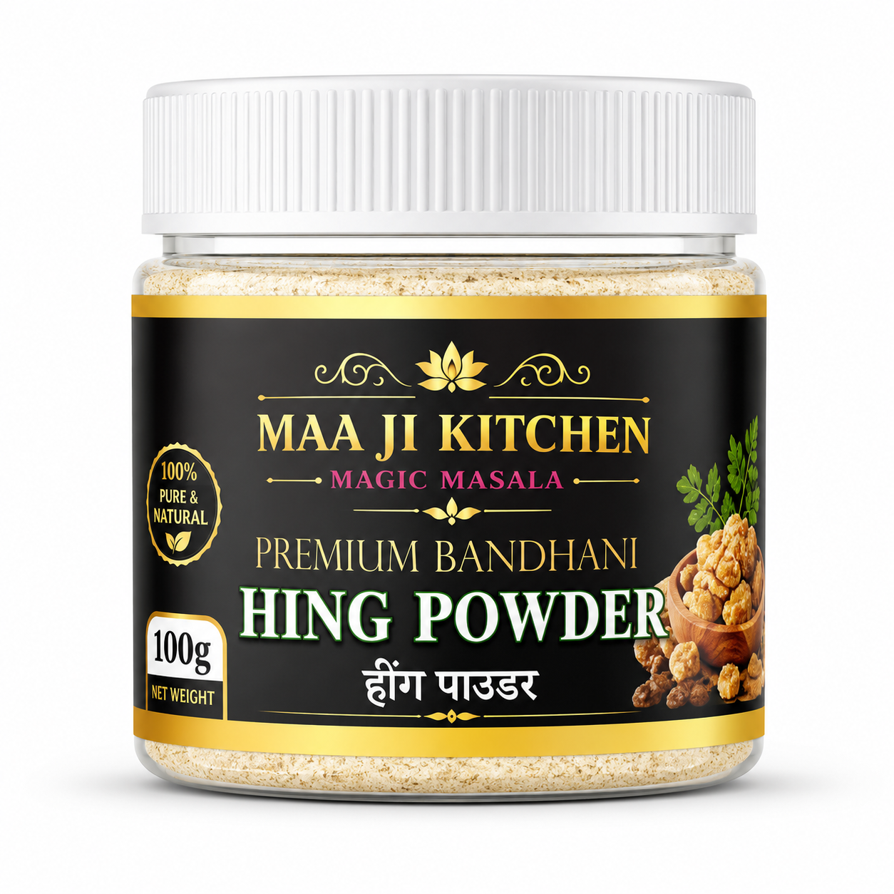 Maa Ji Kitchen Premium Bandhani Hing Powder 100g
