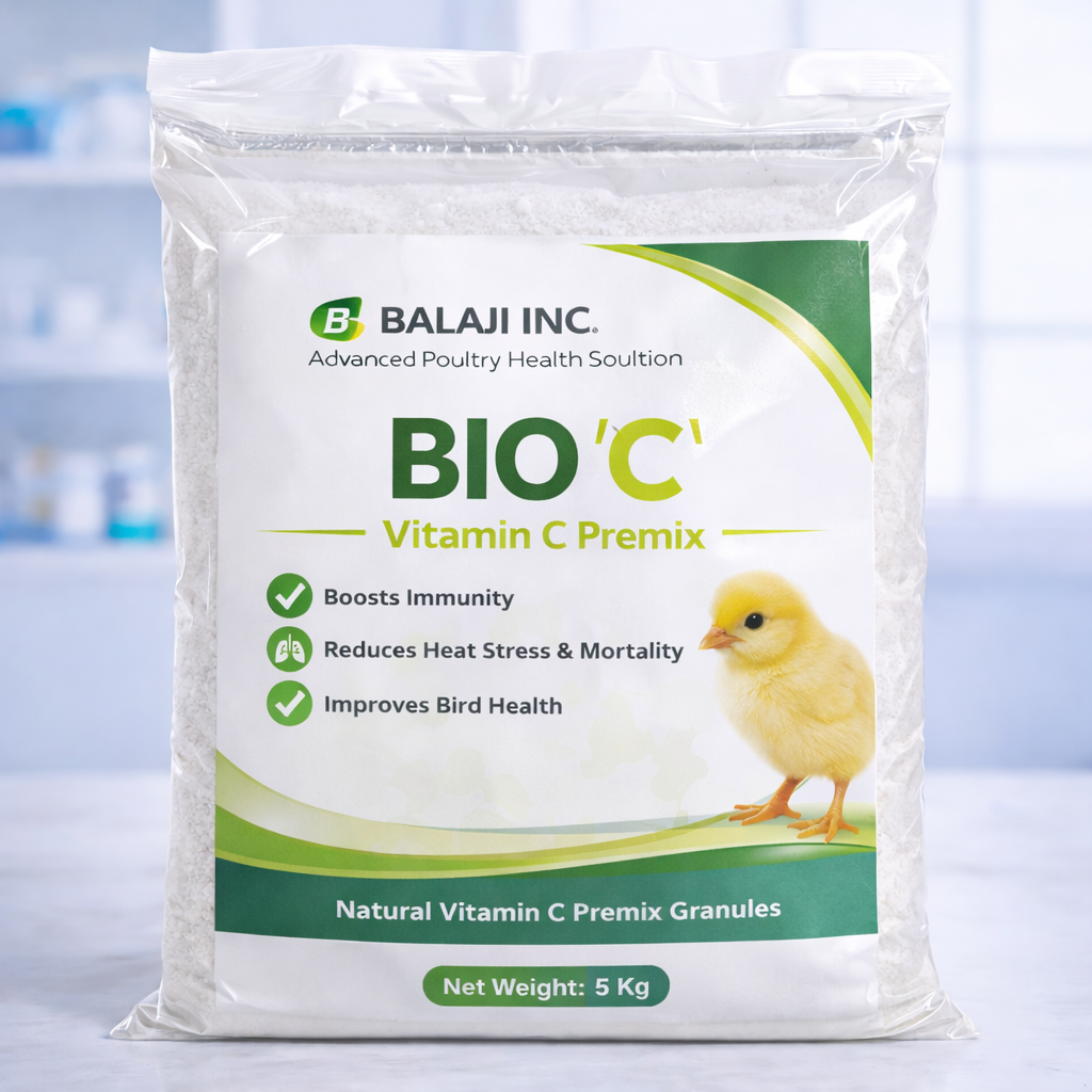 Bio 'C' - Herbal Vitamin C - 5kg x 5 Pack Natural Immunity Booster for Poultry