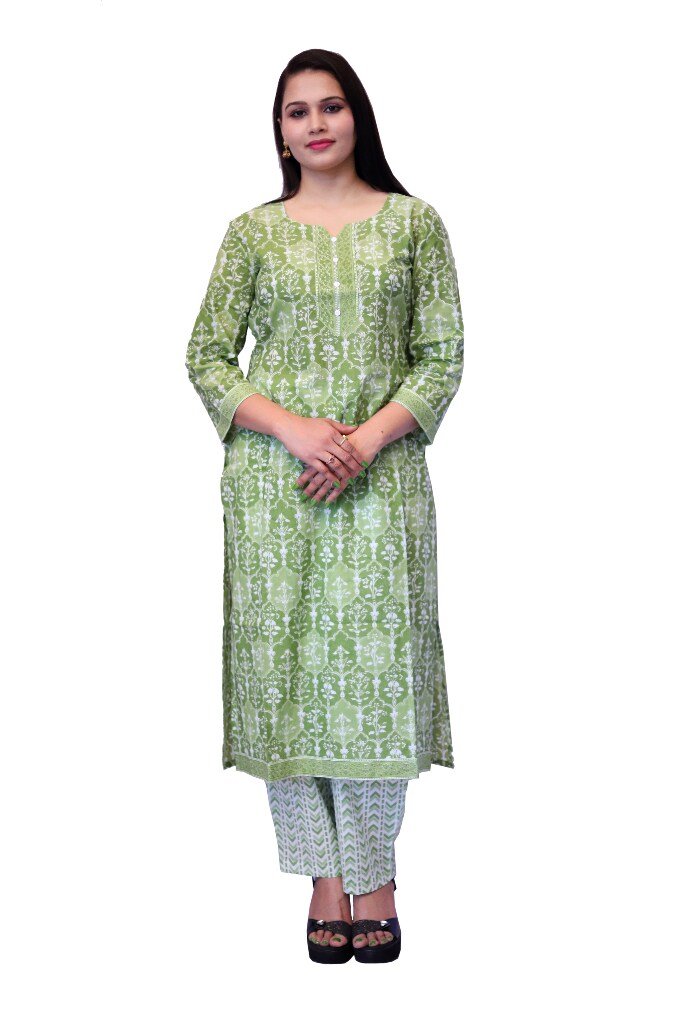 Leezle Cotton Straight Kurti